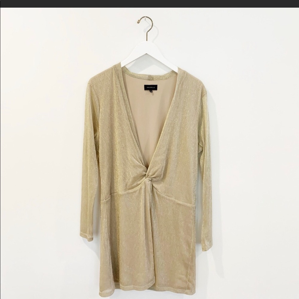 MAJORELLE Gold Mini Dress - Picture 2 of 5